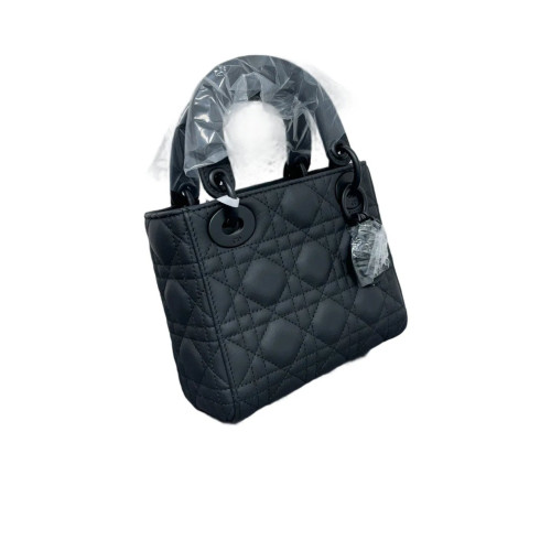 Dior Mini Lady Dior Nubuck Black