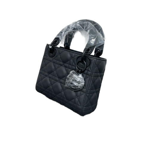 Dior Mini Lady Dior Nubuck Black