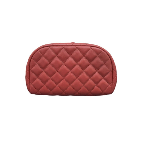 Chanel Quilted Small Salzburg Backpack Calfskin Red