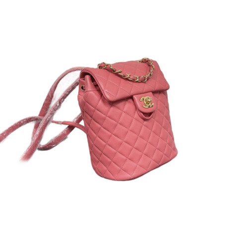 Chanel Quilted Small Salzburg Backpack Lambskin Pink
