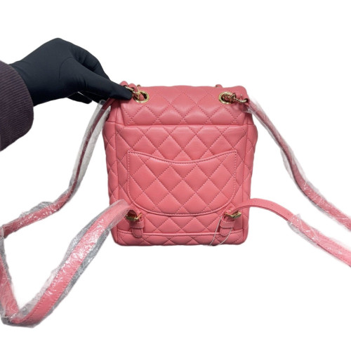 Chanel Quilted Small Salzburg Backpack Lambskin Pink
