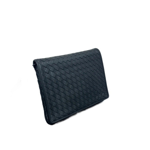 Bottega Veneta Shoulder Bag Calfskin Intrecciato Black