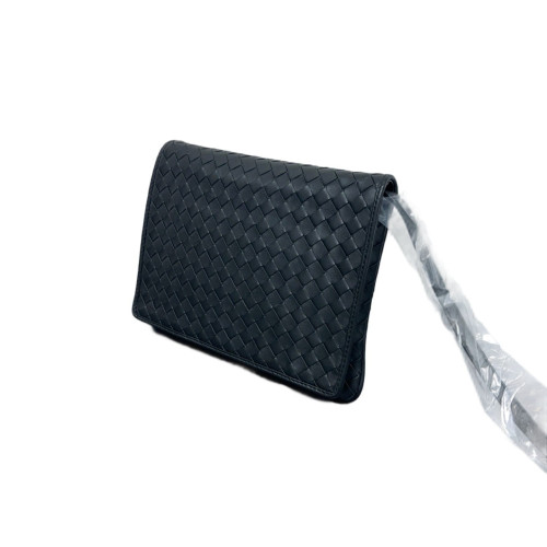 Bottega Veneta Shoulder Bag Calfskin Intrecciato Black