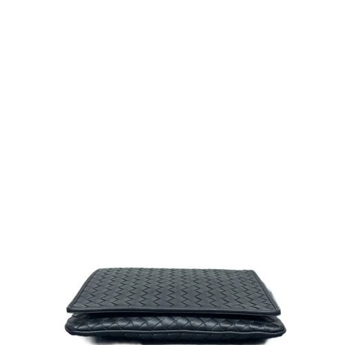 Bottega Veneta Shoulder Bag Calfskin Intrecciato Black