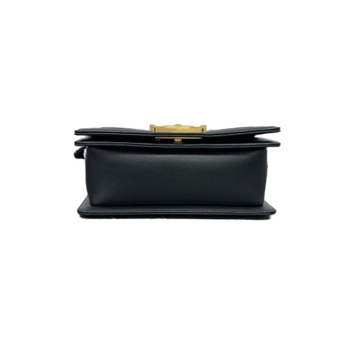 Chanel Quilted Mini Boy Flap Shiny Caviar Calfskin Black Chanel Quilted Mini Boy Flap Shiny Caviar Calfskin Black