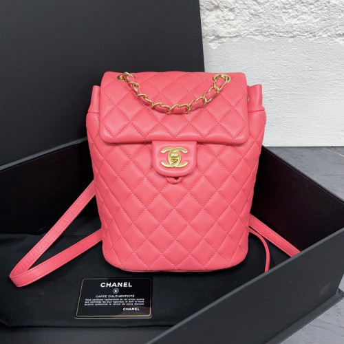 Chanel Quilted Small Salzburg Backpack Lambskin Pink