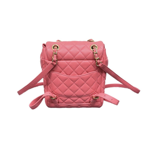 Chanel Quilted Small Salzburg Backpack Lambskin Pink
