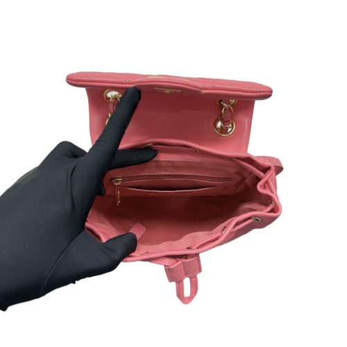 Chanel Quilted Small Salzburg Backpack Lambskin Pink