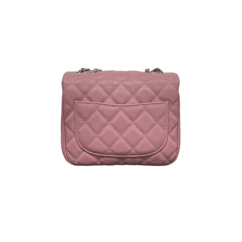 Chanel Quilted Accordion Flap Bag Grained Calfskin Pink