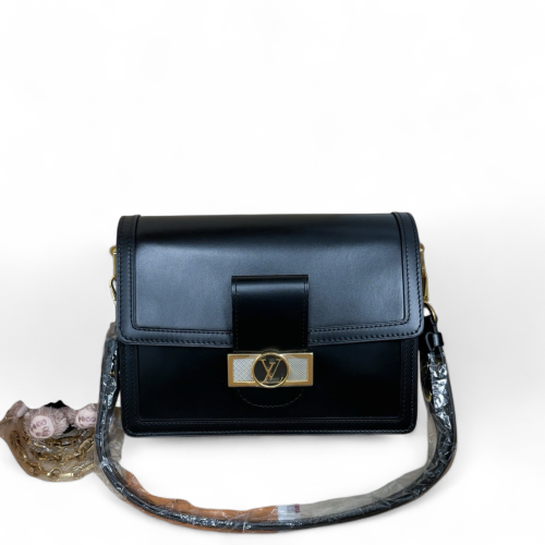 Louis Vuitton Dauphine MM Calfskin Black