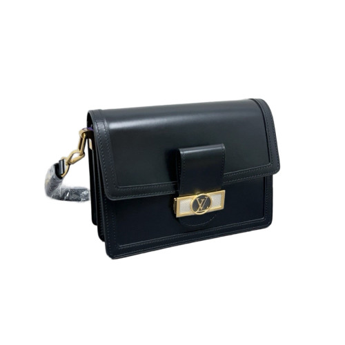 Louis Vuitton Dauphine MM Calfskin Black