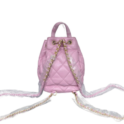 Chanel Quilted Top Handle Bucket Calfskin Pink Chanel Quilted Top Handle Bucket Calfskin Pink