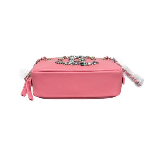 Chanel Crystal Camera Case Calfskin Pink Rainbow
