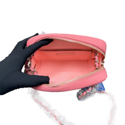 Chanel Crystal Camera Case Calfskin Pink Rainbow