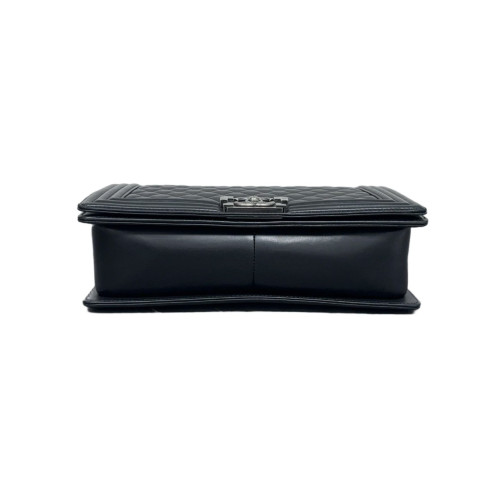 Chanel Quilted New Medium Boy Flap Calfskin Black