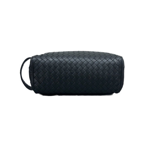 Bottega Veneta Clutch Calfskin Intrecciato Black