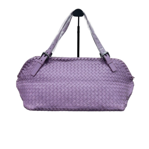 Bottega Veneta Double Knot Crochet Calfskin Intrecciato Purple