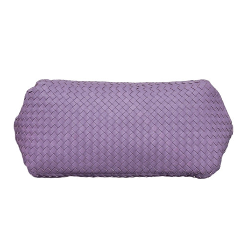 Bottega Veneta Double Knot Crochet Calfskin Intrecciato Purple