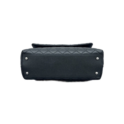 Chanel Quilted Medium Coco Handle Caviar Black Chanel Quilted Medium Coco Handle Caviar Black