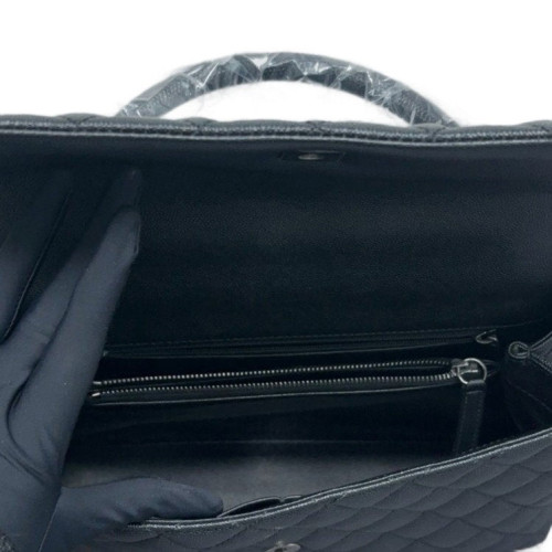 Chanel Quilted Medium Coco Handle Caviar Black Chanel Quilted Medium Coco Handle Caviar Black