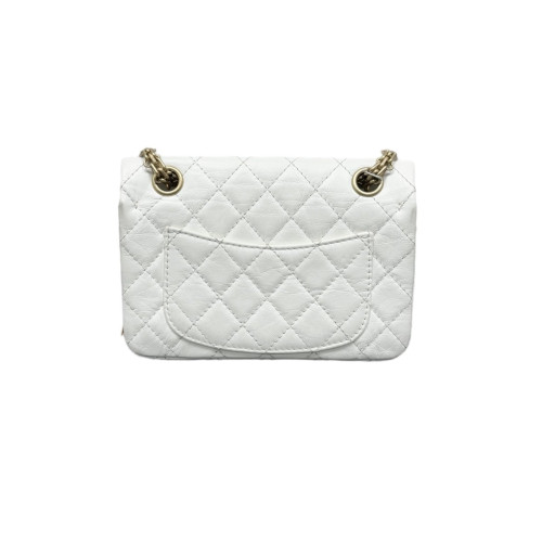 Chanel Quilted 2.55 Mini Reissue Flap Aged Calfskin White