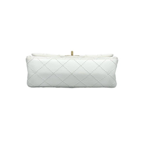 Chanel Quilted 2.55 Mini Reissue Flap Aged Calfskin White