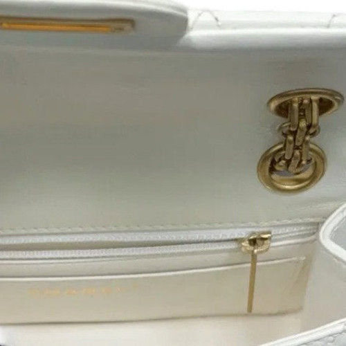 Chanel Quilted 2.55 Mini Reissue Flap Aged Calfskin White