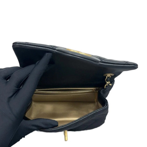 Chanel Quilted Mini Pearl Crush Square Flap Lambskin Black Chanel Quilted Mini Pearl Crush Square Flap Lambskin Black