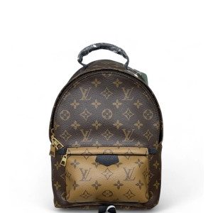 Louis Vuitton Palm Springs Backpack PM Reverse Monogram Brown Tan