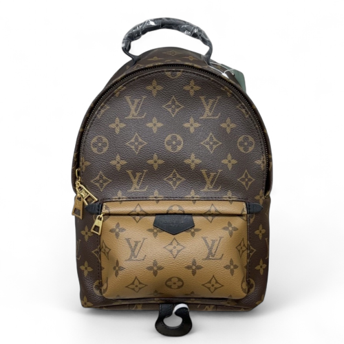 Louis Vuitton Palm Springs Backpack PM Reverse Monogram Brown Tan