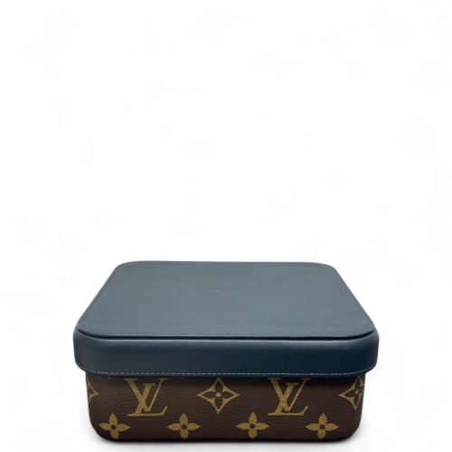 Louis Vuitton Jewelry Case Monogram Brown Blue Louis Vuitton Jewelry Case Monogram Brown Blue