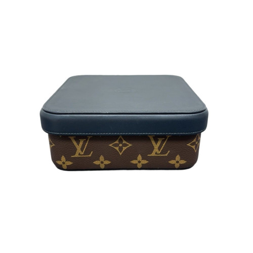 Louis Vuitton Jewelry Case Monogram Brown Blue Louis Vuitton Jewelry Case Monogram Brown Blue