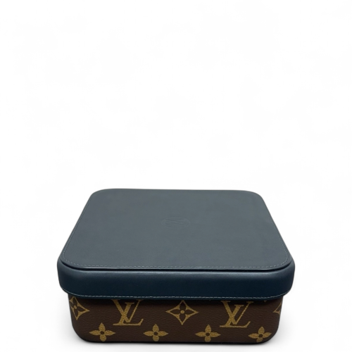 Louis Vuitton Jewelry Case Monogram Brown Blue Louis Vuitton Jewelry Case Monogram Brown Blue
