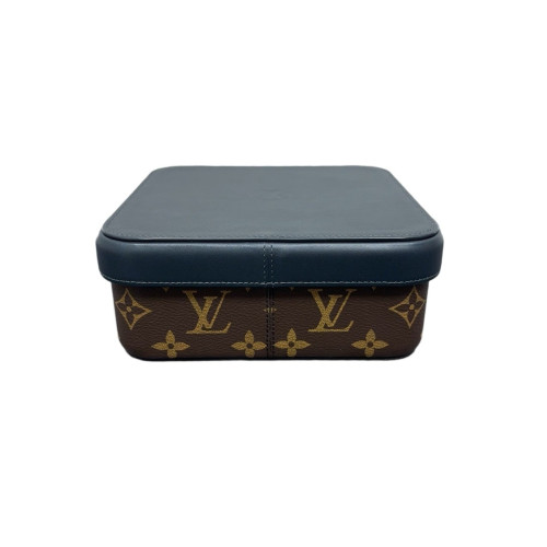 Louis Vuitton Jewelry Case Monogram Brown Blue Louis Vuitton Jewelry Case Monogram Brown Blue