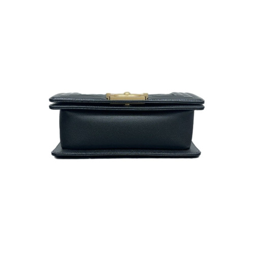 Chanel Quilted Small Boy Flap Caviar Black
