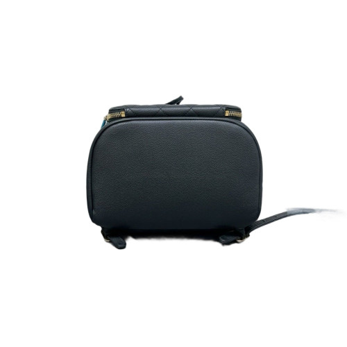 Chanel Quilted Small Business Affinity Backpack Grained Calfskin Black