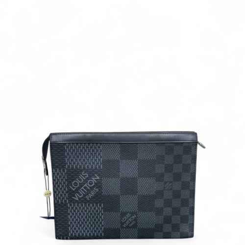 Louis Vuitton Poche Toilette 26 Damier Graphite Black Grey