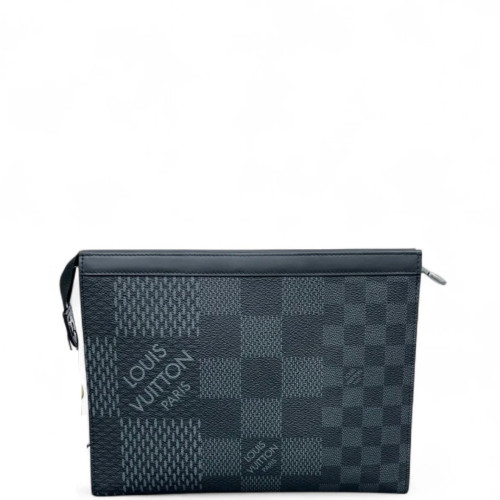 Louis Vuitton Poche Toilette 26 Damier Graphite Black Grey