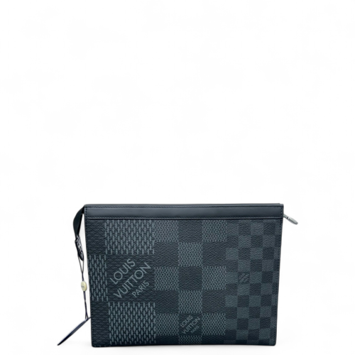 Louis Vuitton Poche Toilette 26 Damier Graphite Black Grey