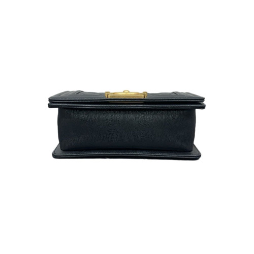 Chanel Quilted Small Boy Flap Caviar Black