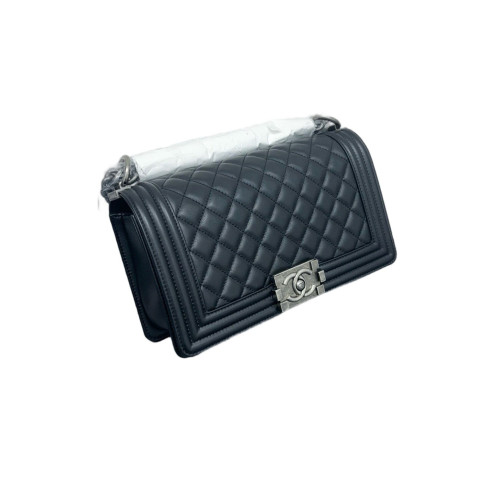 Chanel Quilted Medium Boy Flap Calfskin Black