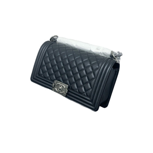 Chanel Quilted Medium Boy Flap Calfskin Black