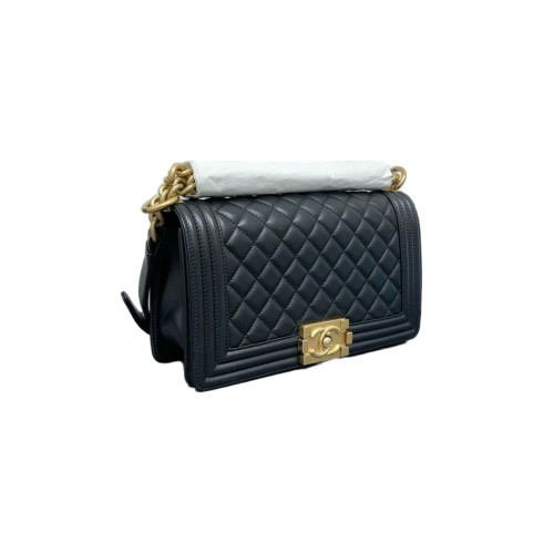 Chanel Quilted Medium Boy Flap Calfskin Black