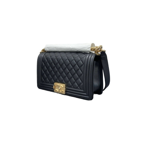Chanel Quilted Medium Boy Flap Calfskin Black