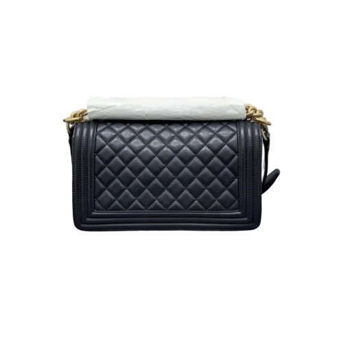 Chanel Quilted Medium Boy Flap Calfskin Black