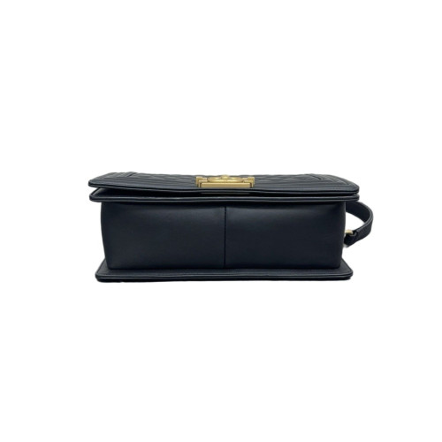 Chanel Quilted Medium Boy Flap Calfskin Black