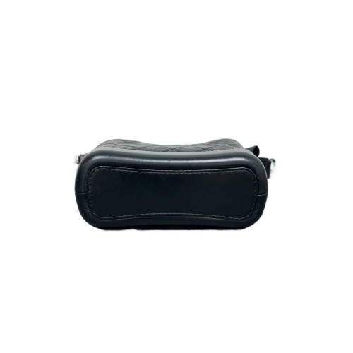 Chanel Quilted Small Gabrielle Hobo Calfskin Black