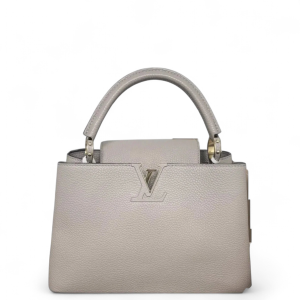 Louis Vuitton Capucines PM Calfskin Grey