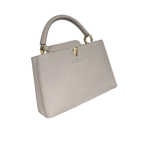 Louis Vuitton Capucines PM Calfskin Grey