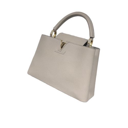Louis Vuitton Capucines PM Calfskin Grey